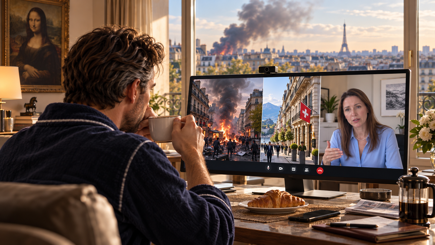 business impact of Paris riot October 2026 warning